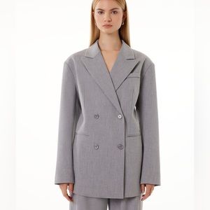 Barneys New York Forever 21 Collab Heather Gray Blazer